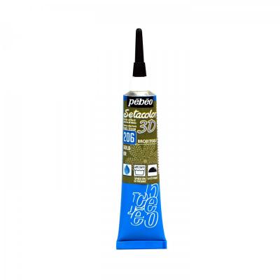 Setacolor 3D 20 ml, brod'pearl, 206 Gold