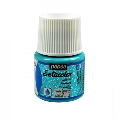 Setacolor light 45 ml, glitter, 206 Turquoise