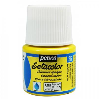 Setacolor opaque 45 ml, 36 Shimmer rich yellow