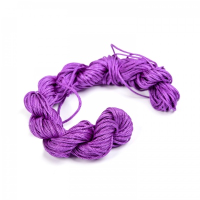 Shamballa šnúrka 1 mm, 25 m, fialová