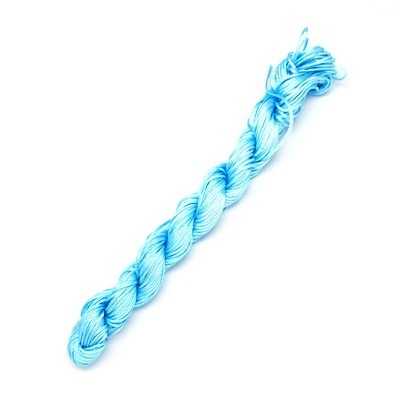Shamballa šnúrka 1 mm, 25 m, svetlá modrá