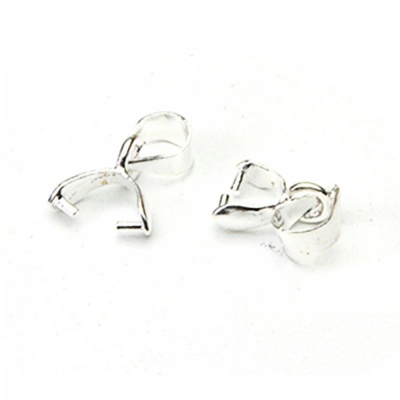 Šlupňa s očkom 13 x 3,5 mm strieborná 10 ks