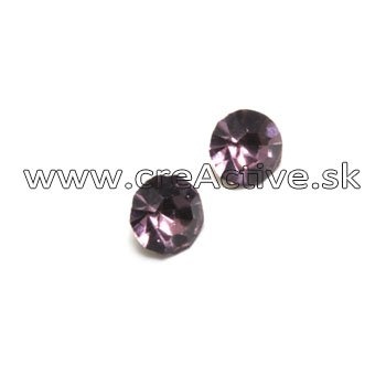 Štrasové kamienky tmavá fialová 3,6 mm 20ks