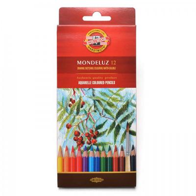 Umelecké akvarelové ceruzky MONDELUZ, 12 ks