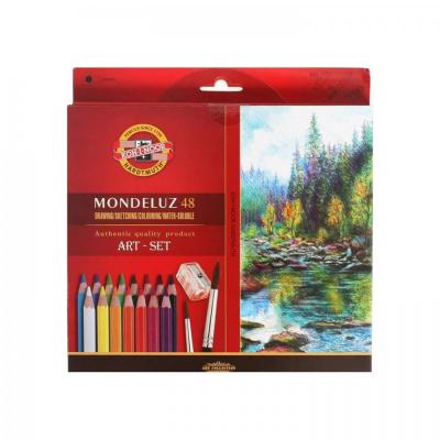 Umelecké akvarelové ceruzky MONDELUZ, 48 ks
