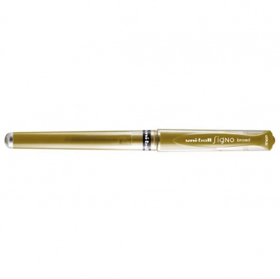 Uni Ball gélový roller UM-153 Signo Broad, 1 mm, zlatá