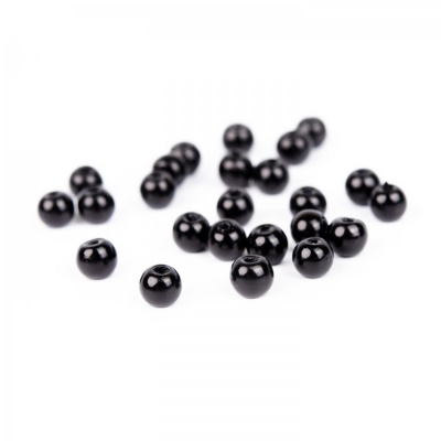 Voskované perly 4 mm čierna 50 ks