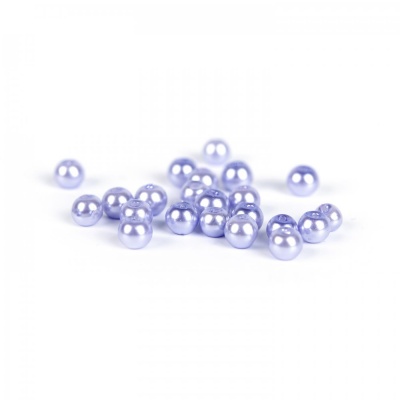 Voskované perly 4 mm svetlofialová 50 ks