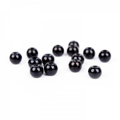 Voskované perly 6 mm čierna 30 ks