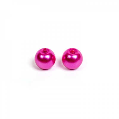 Voskované perly 6 mm ružová 30 ks
