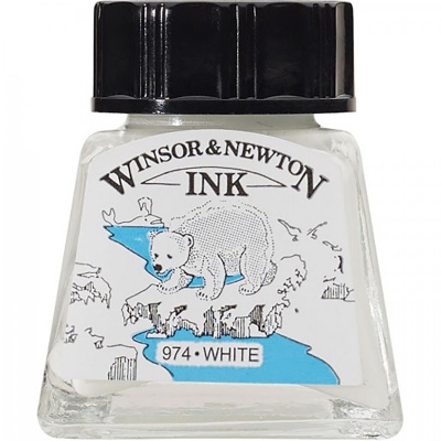Winsor&Newton, Tuš biela 14 ml
