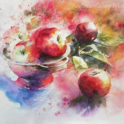 Workshop, Akvarel s Renátkou - jablká, 30.9.2023 - 08:30