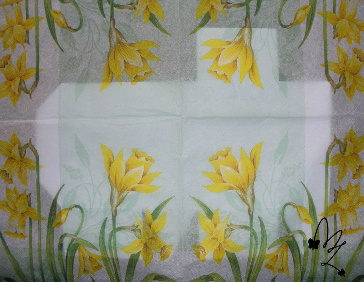 papierova krabicka decoupage