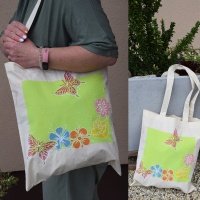 Maľovanie na textil - vyzdobte si plátenú tašku