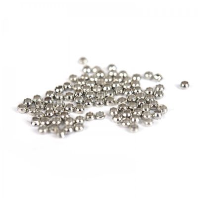 Zatláčací rokajl 2,5 mm platina 10 ks