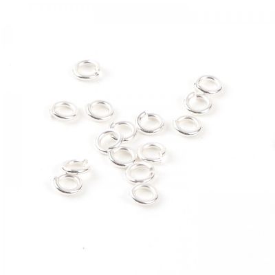 Spojovací krúžok 5 mm strieborný 10 ks