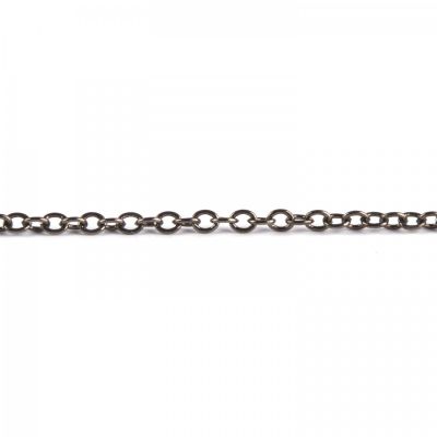 Retiazka - malé očká 2 x 1,5 mm gunmetal 1m