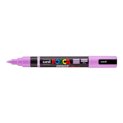 UNI POSCA fixka so štetcovým hrotom 1 - 4 mm, levanduľová
