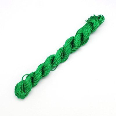 Shamballa šnúrka 1 mm, 25 m, zelená