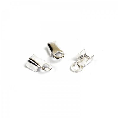 Koncovka strieborná plochá 3 x 6 mm 10 ks