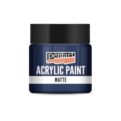 Akrylová farba matná 50 ml, indigová modrá