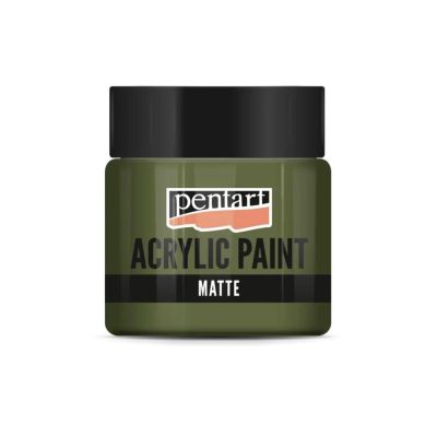 Akrylová farba matná 50 ml, khaki