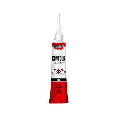 Univerzálna kontúrovacia farba 20 ml červená