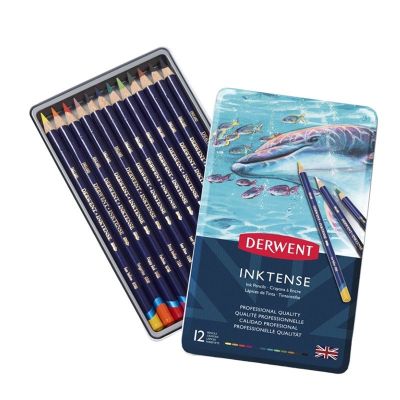 Sada akvarelových pasteliek Derwent Inktense,12 ks