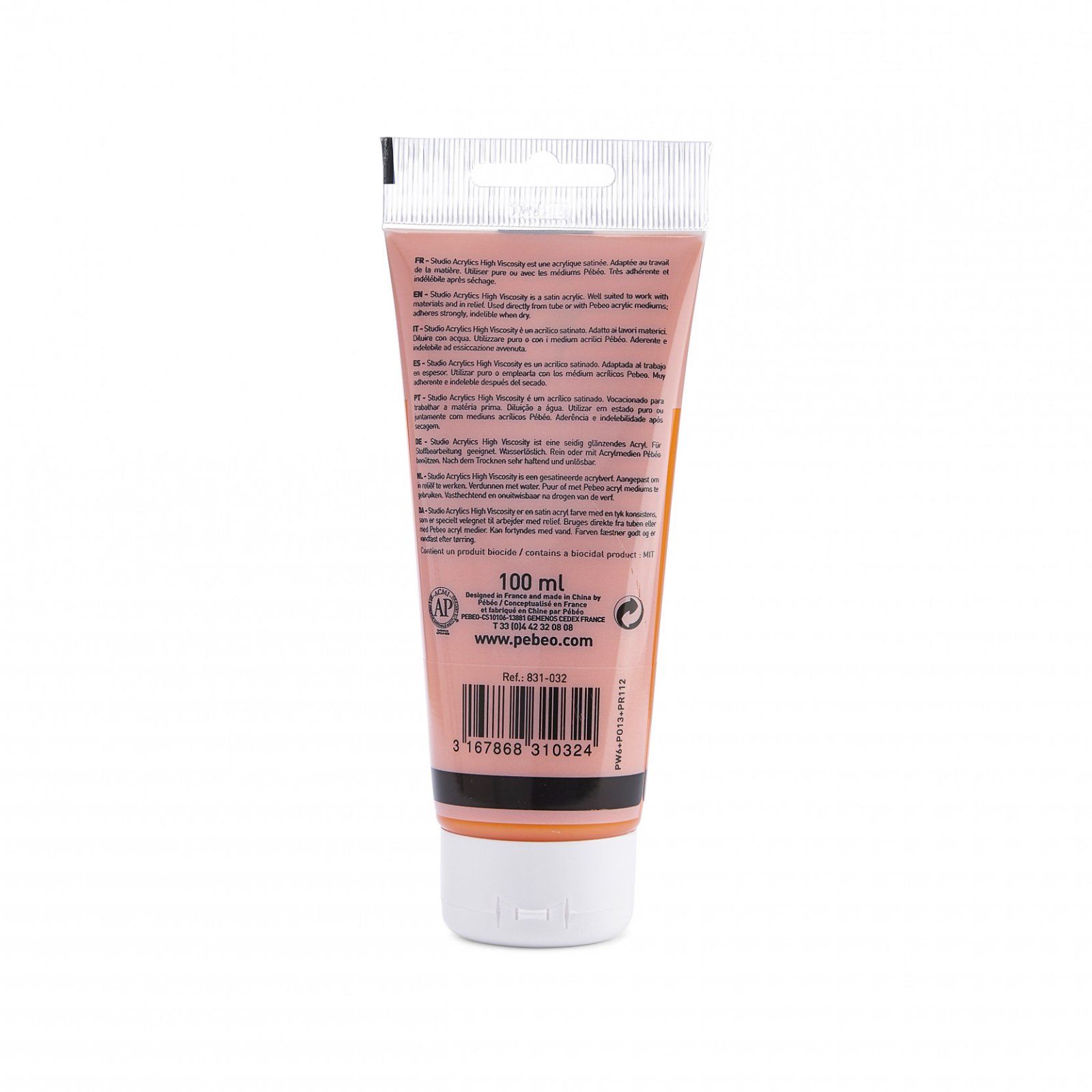 Studio Acrylics 100 ml, 32 Cadmium orange