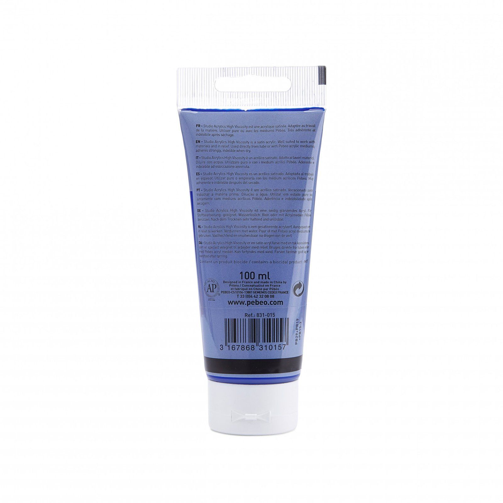 Studio Acrylics 100 ml, 15 Dark ultramarine blue