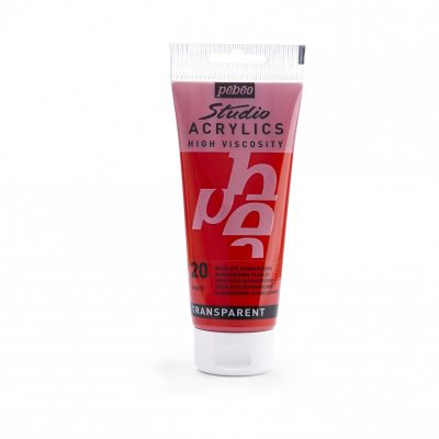 Studio Acrylics 100 ml, 20 Quinacridone scarlet