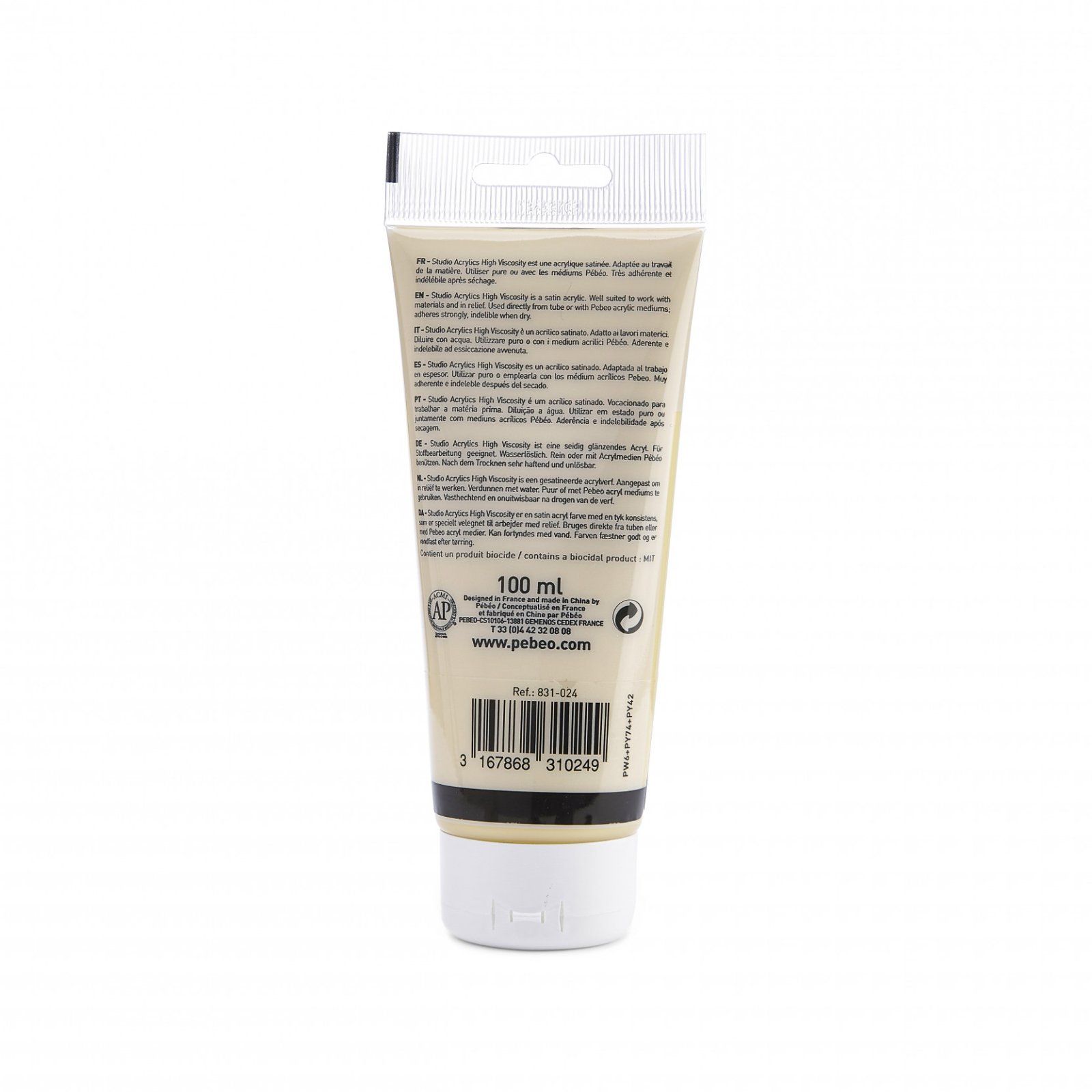 Studio Acrylics 100 ml, 24 Naples yellow