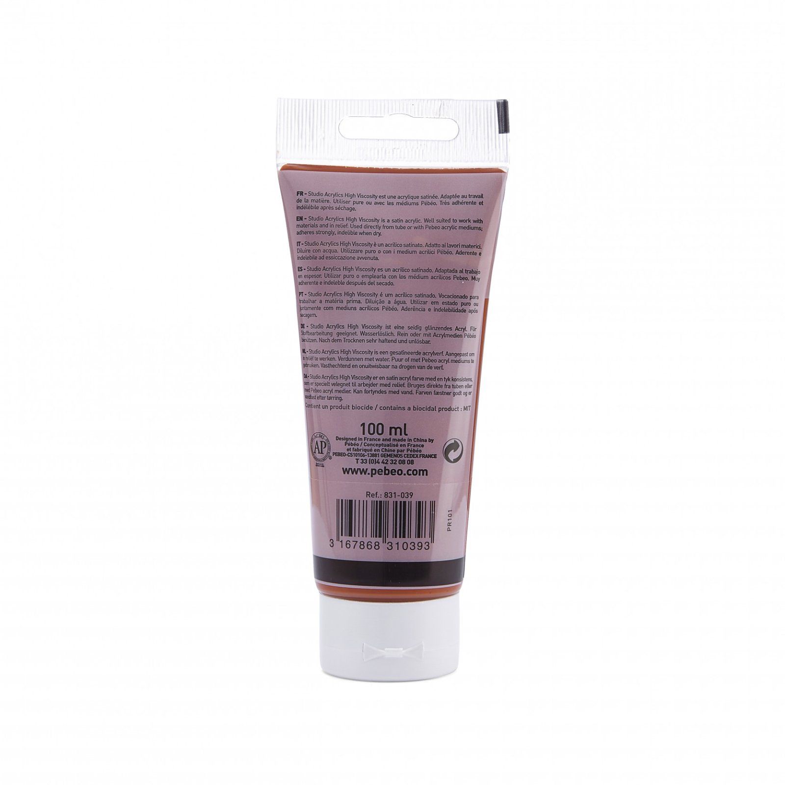 Studio Acrylics 100 ml, 39 Venice red