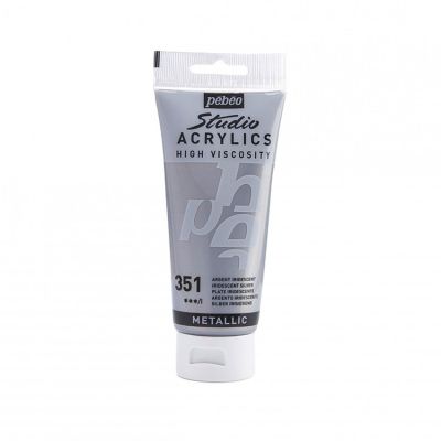 Studio Acrylics 100 ml, 351 Silver