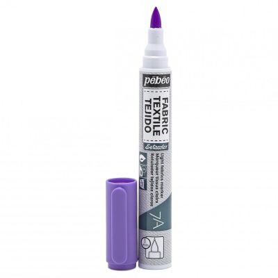 Fixka na svetlý textil 7A Flourescent Violet, 1mm brush