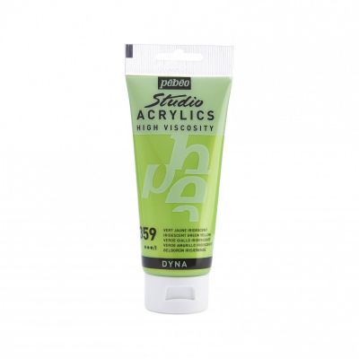 Studio Acrylics 100 ml, 359 Iridescent Green yellow