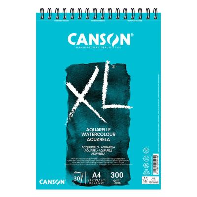 CANSON XL Aquarelle CP, A4, 300g, 30 listov, biely