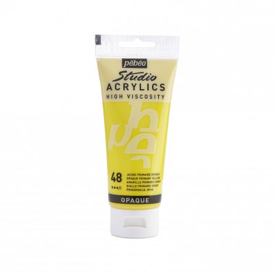 Studio Acrylics 100 ml, 48 Opaque Primary yellow