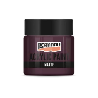 Akrylová farba matná 50 ml, baklažánová