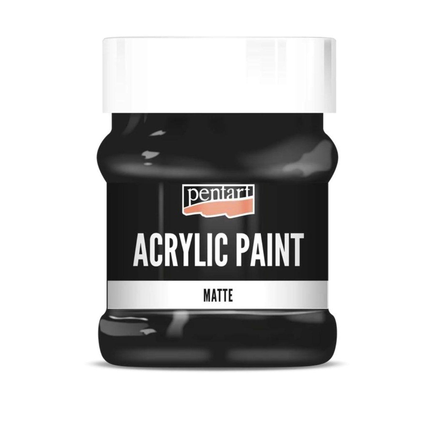 Akrylová farba matná 230 ml, čierna