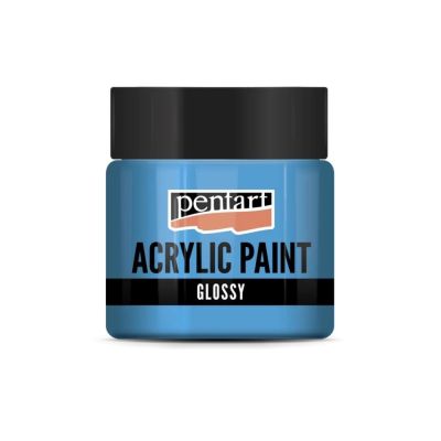 Akrylová farba lesklá 50 ml, svetlomodrá