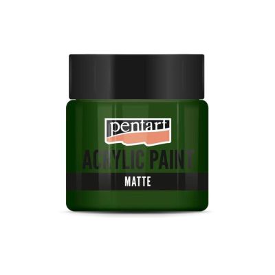 Akrylová farba matná 50 ml, jedľová zelená