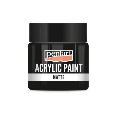 Akrylová farba matná 50 ml, čierna