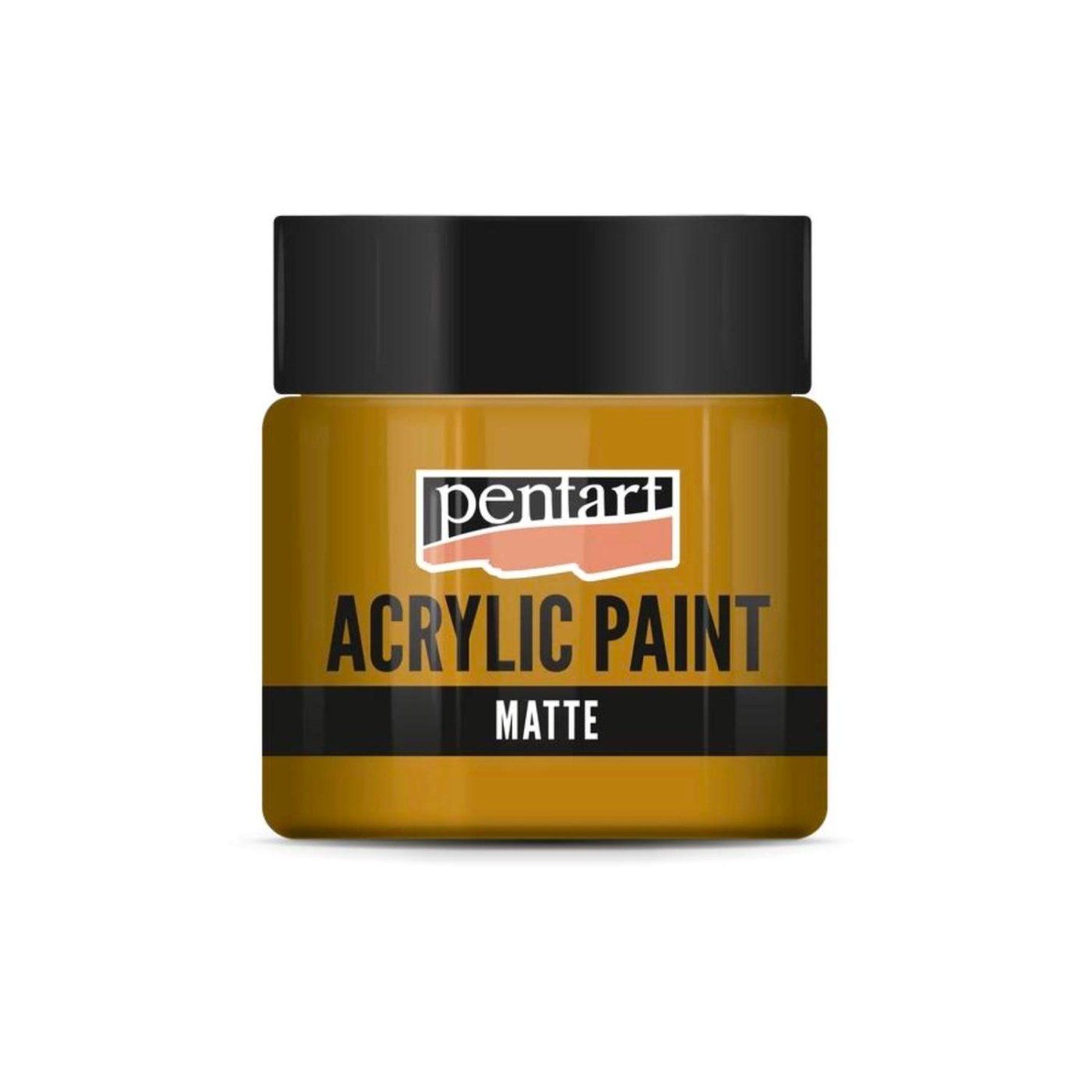 Akrylová farba matná 50 ml, žltočervená terakota