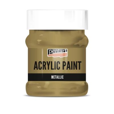 Akrylová farba 230 ml, metalická antická medená