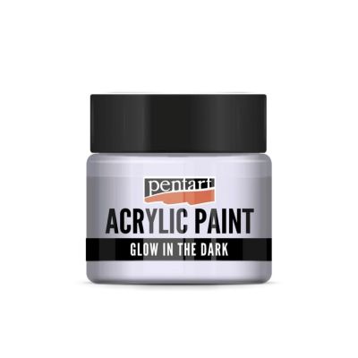 Akrylová farba 30 ml, svieti v tme, fialová