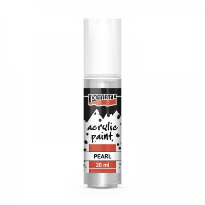 Akrylová farba perleťová 20 ml, strieborná