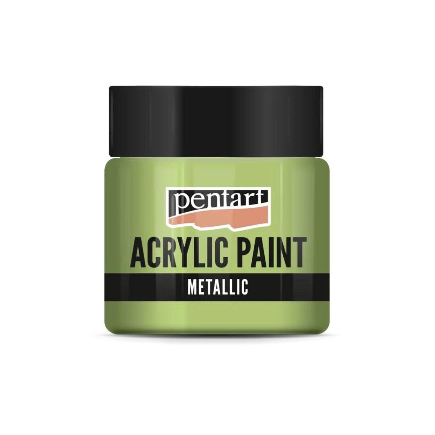 Akrylová farba 50 ml, metalická svetlozelená