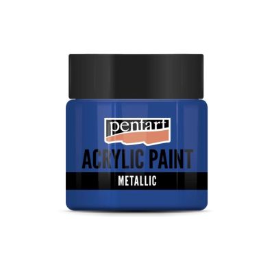 Akrylová farba 50 ml, metalická modrá