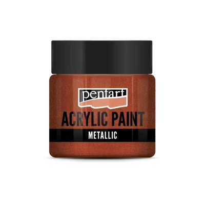 Akrylová farba 50 ml, metalická trblietavá bronz.